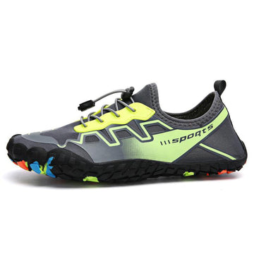 Men Outdoor Exercise Water Shoes Wading Beach Gray green elastic band Sneakers